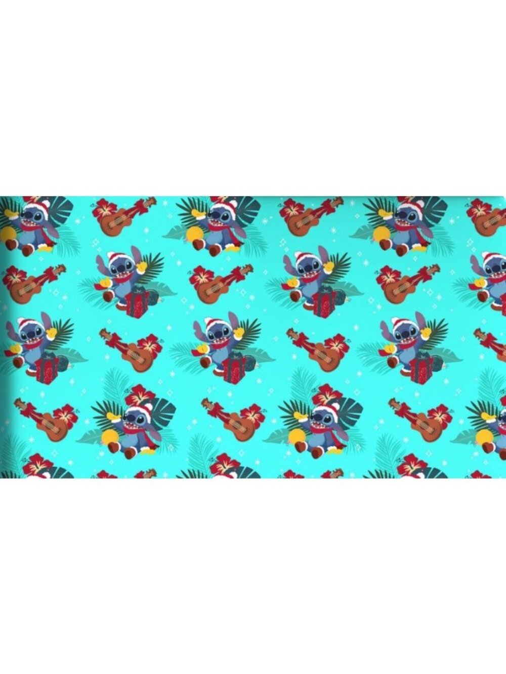 Hallmark Christmas Wrapping Paper Stitch on Blue 70 sq ft Jumbo Roll Holiday